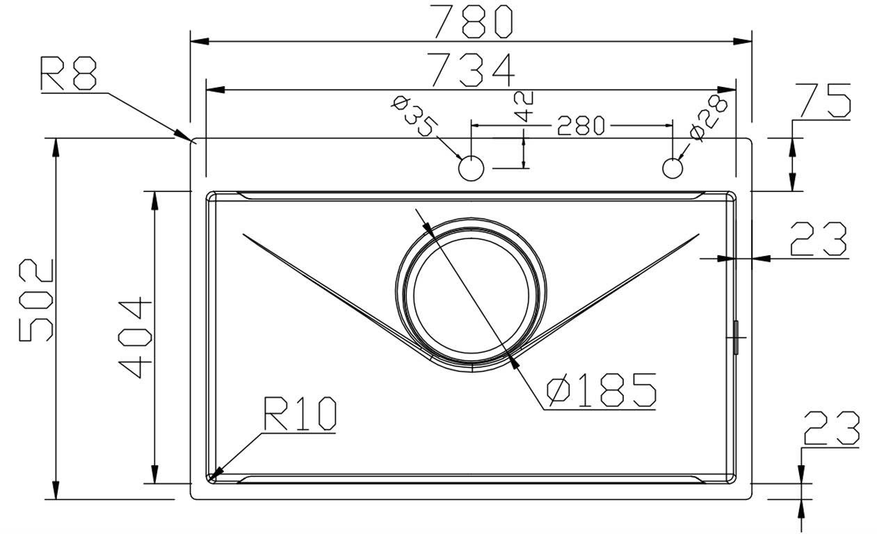 Chậu rửa GrandX GX7850J Hikari