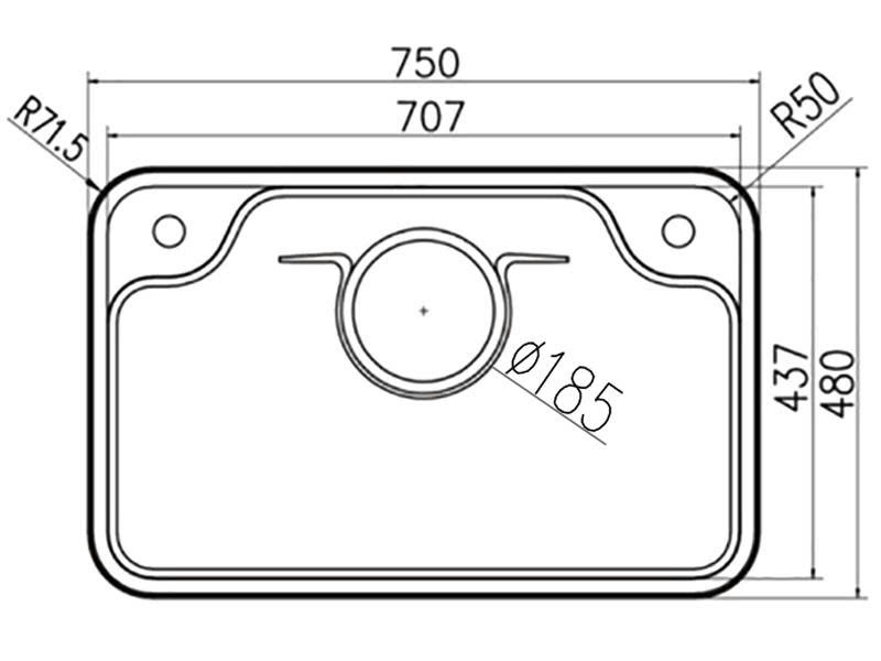 Chậu rửa GrandX GX7548JP Hikari