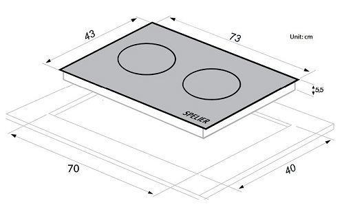 Bếp Từ Đôi SPELIER SPM-T71KS