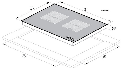 Bếp Từ Đôi SPELIER SPM-T75K