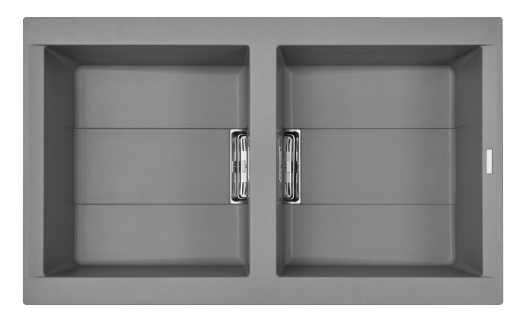 Chậu rửa đá Granite 2 hố SMART K-450