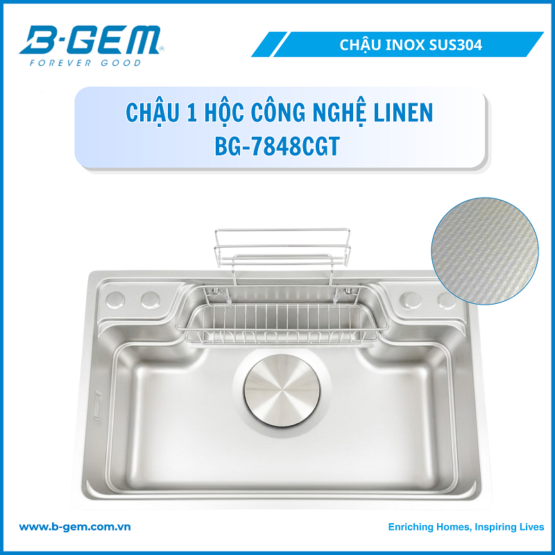 Chậu Rửa B-GEM BG-7848CGT