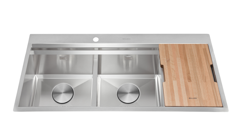 Chậu rửa đôi có cánh Slide Malloca MS 1162R