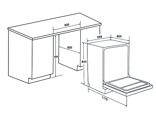 Máy rửa chén SPELIER SP-15DW(SS)