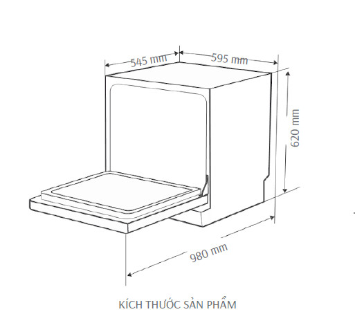 Máy rửa bát Canzy CZ-DE8B05EU