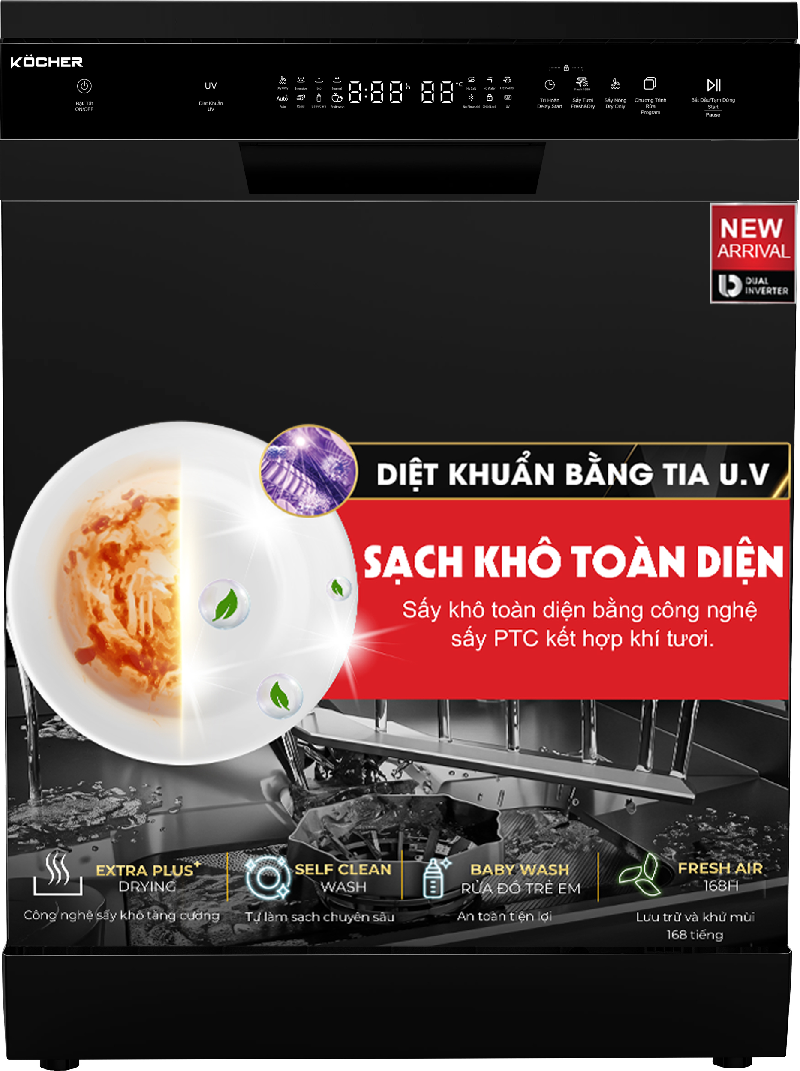 Máy rửa chén KOCHER KDEU-X16B