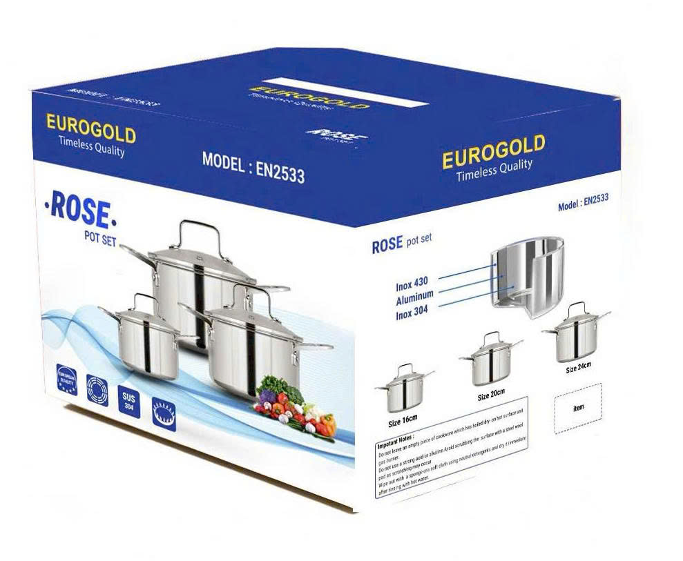 Bộ nồi EUROGOLD EN2533