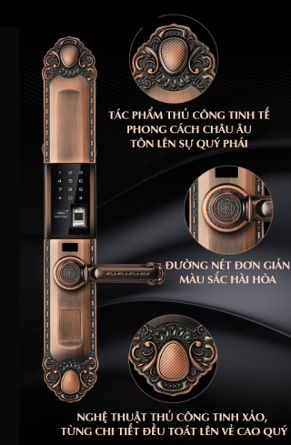 Khóa Điện Tử AVOLOCK AC-994 Red Bronze