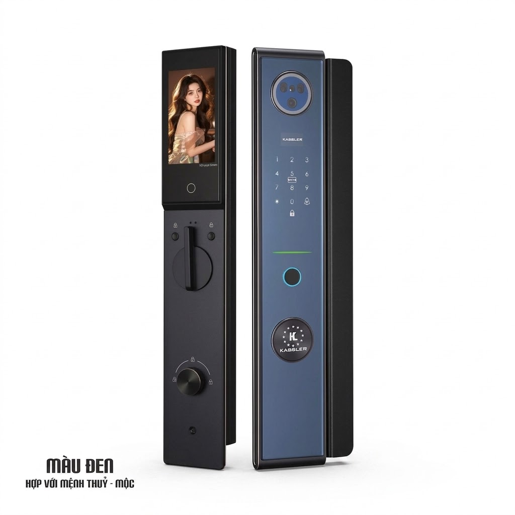 Khóa Điện Tử KASSLER KL-808 CNC BLACK APP Tuya