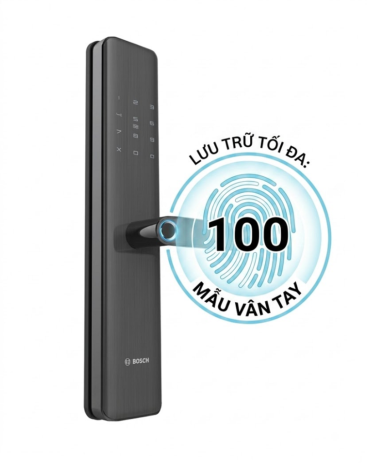 Khóa Điện Tử BOSCH ID40 Titanium Gray