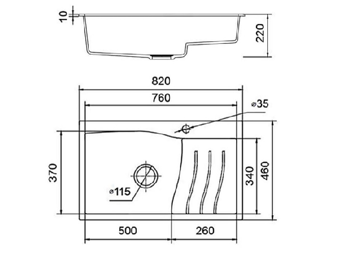 Chậu rửa KAFF GRANITE KF-8246SY