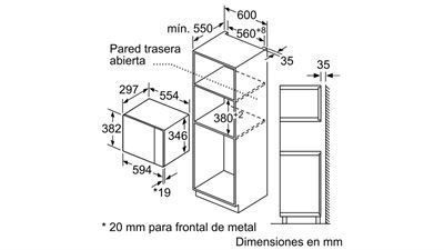 Lò vi sóng âm tủ BOSCH BFL520MS0K|Serie 2