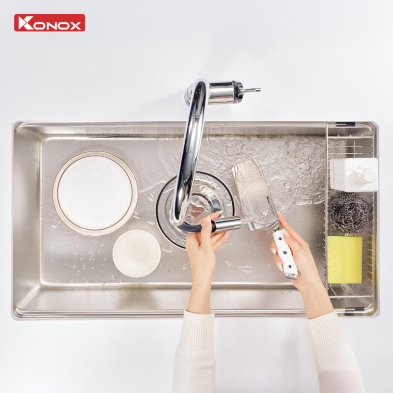 Chậu rửa bát KONOX Workstation Sink Dekor 8044SU