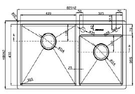 Chậu rửa bát EUS38245