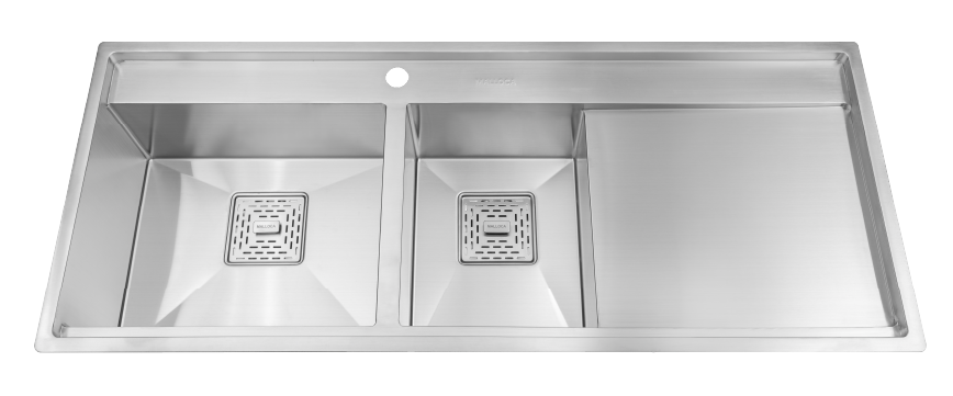 Chậu rửa 2 hố inox Malloca MS 6306ST