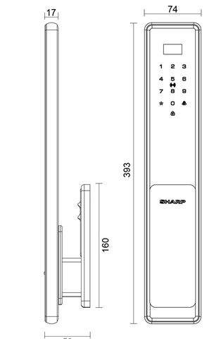 Khóa điện tử SHARP S6-B PRO