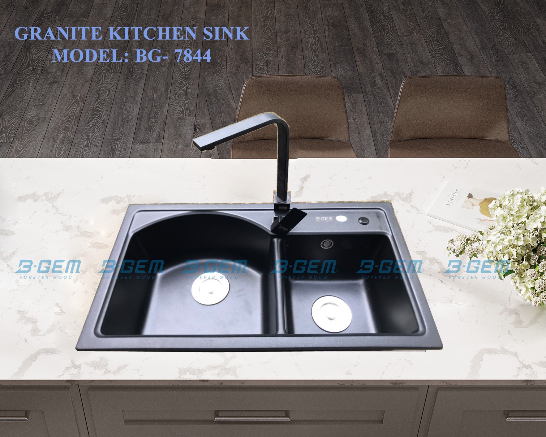 Chậu rửa bát B-GEM BG-7844 1 7844 Chậu rửa bát B-GEM BG-7844