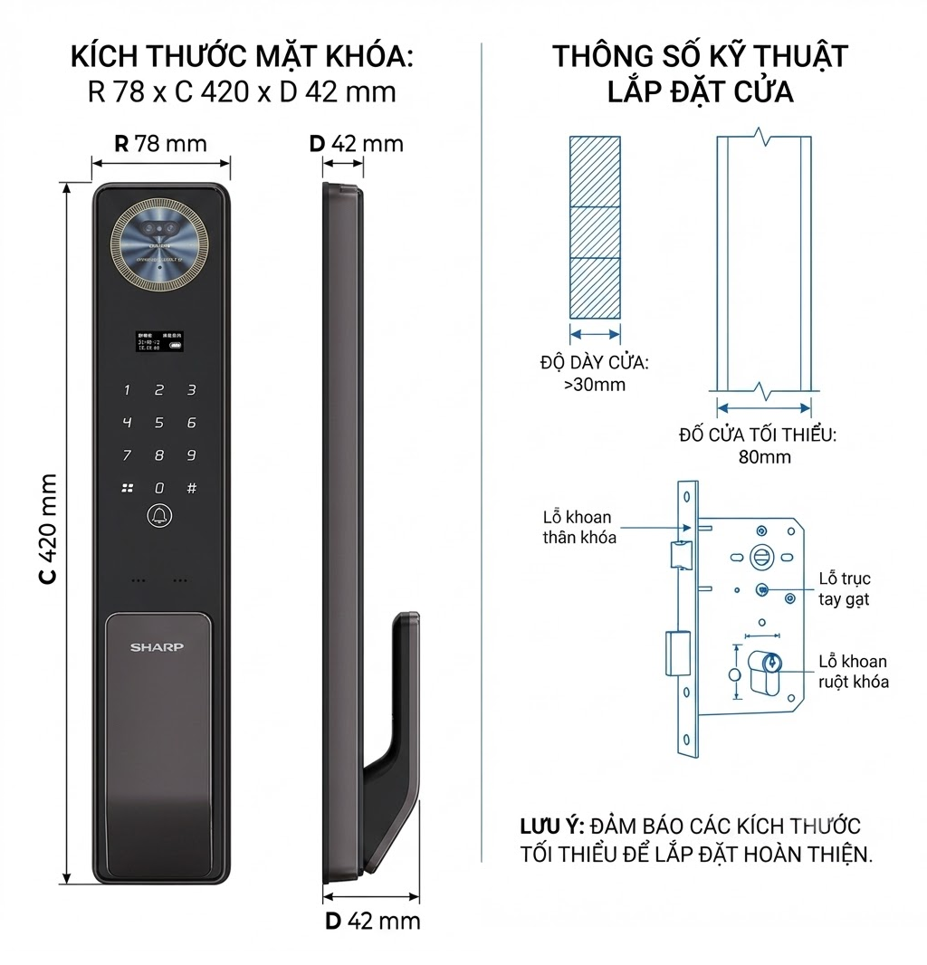 Khóa điện tử SHARP S7-FV