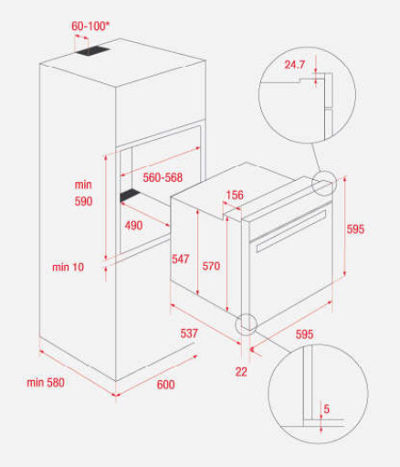 Lò Nướng Teka MAESTRO AIR FRY HLB 8416 BK