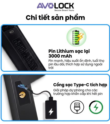 Khóa Điện Tử AVOLOCK AN-668