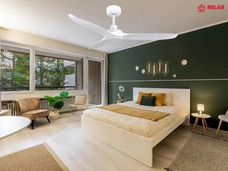 Quạt Trần FENGYE-MILAN FY533 Màu Trắng