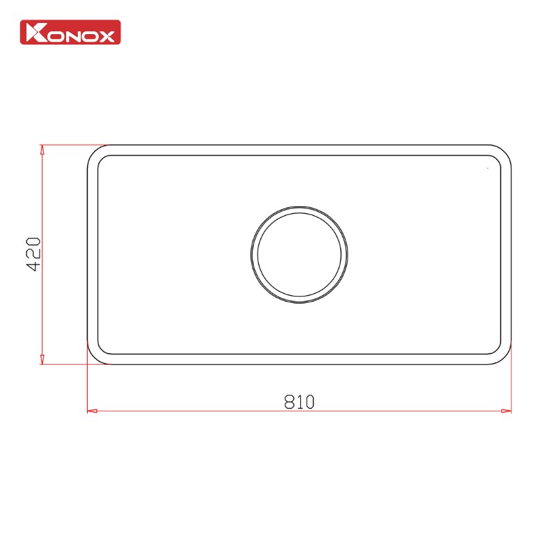 Chậu rửa bát KONOX Dekor 800SU