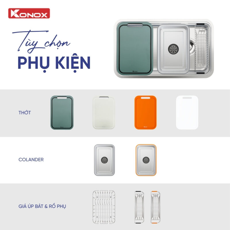 Chậu rửa KONOX TARI SMART 7047PP