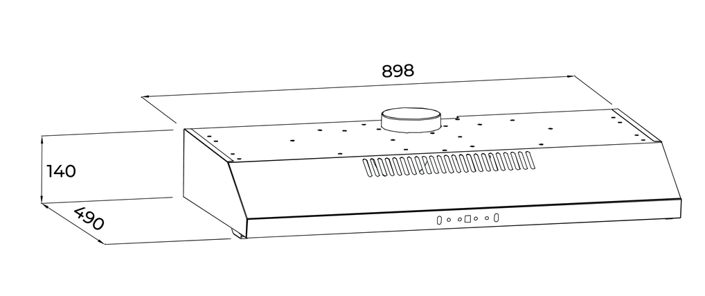Máy Hút Mùi Malloca Classic MH9014B