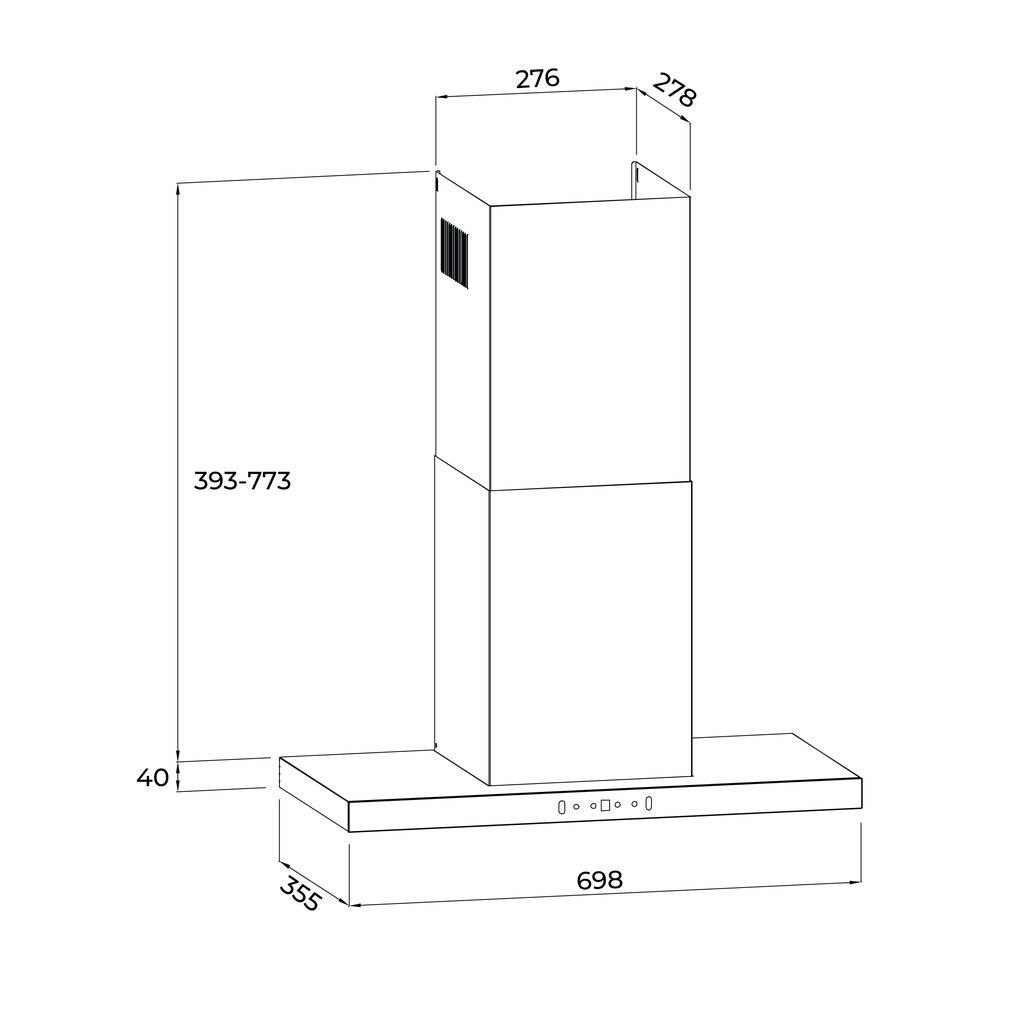 Máy Hút Mùi Malloca SLIM MH9045TS