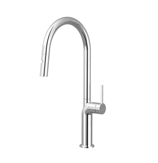 Vòi nóng lạnh dây rút Chrome Malloca K2203-CR