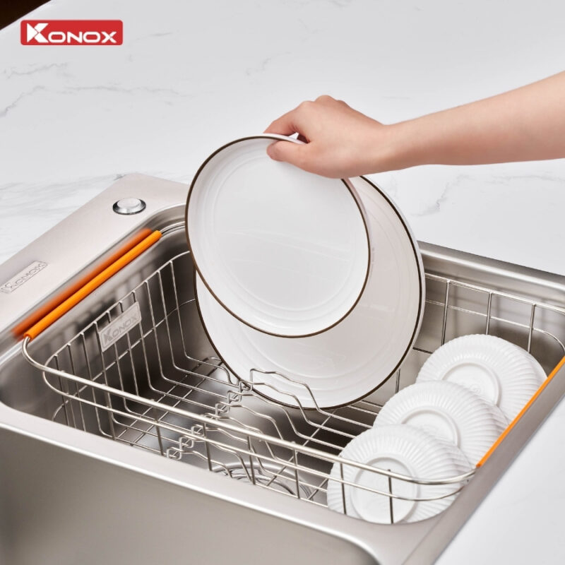 Chậu rửa bát 2 hố KONOX R50 Tari 8251TD