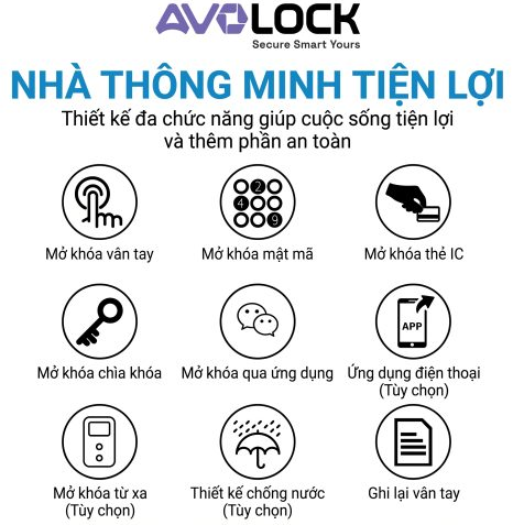 Khóa Điện Tử AVOLOCK AC-9702-G