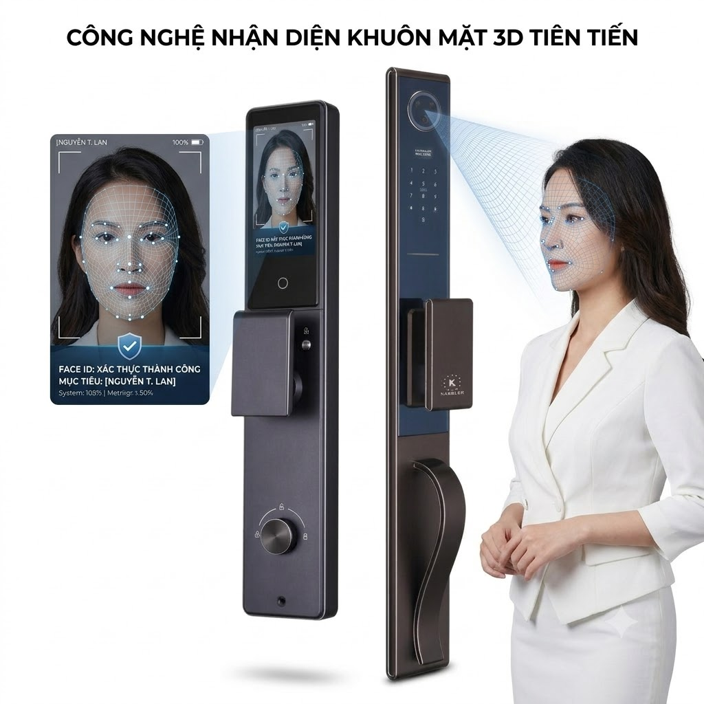 Khóa Cửa Điện Tử KASSLER KL-988 CNC COFFEE APP Tuya