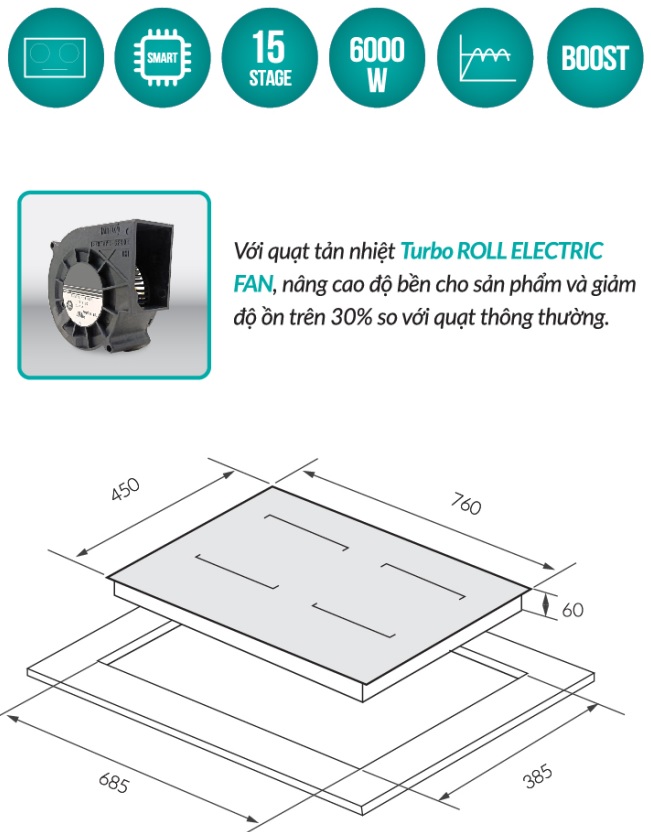 Bếp Từ GrandX GX IH788Lux