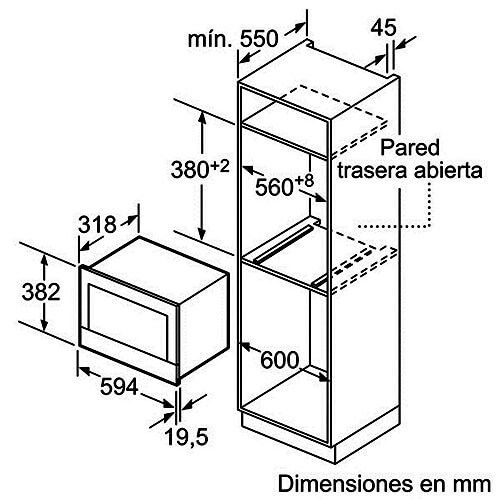 Lò vi sóng âm tủ BOSCH BFL634GB1|Serie 8