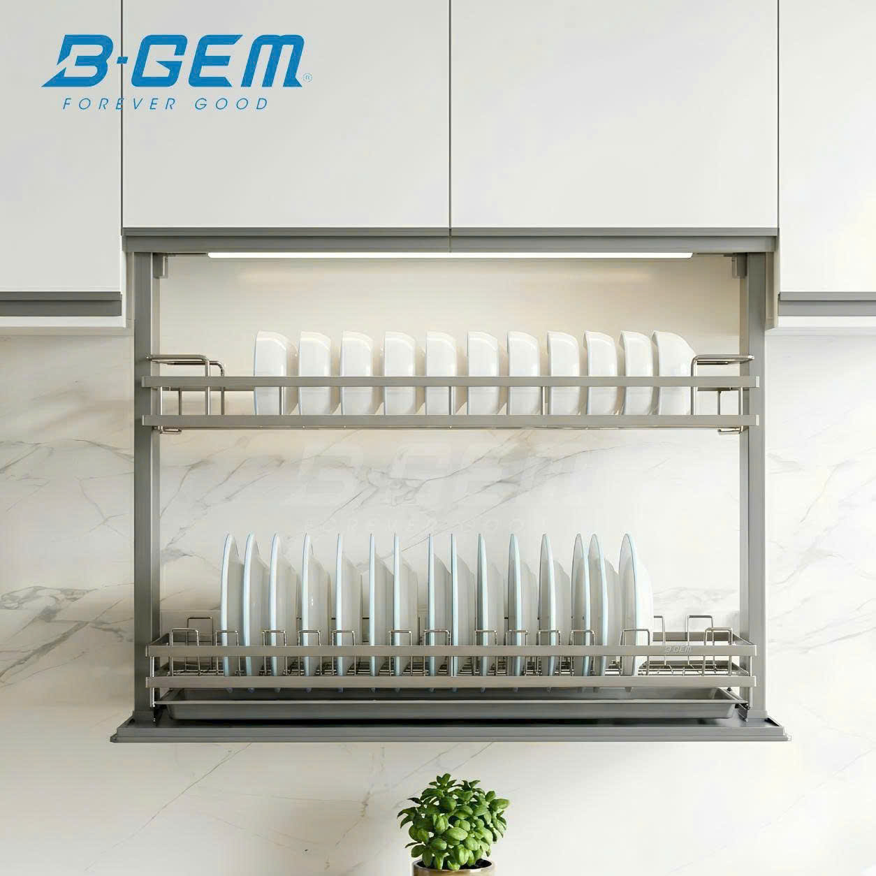 Kệ Bát Đĩa Nâng Hạ Điện B-Gem BG-KCVIP01.700 | KCVIP01.800 | KCVIP01.900