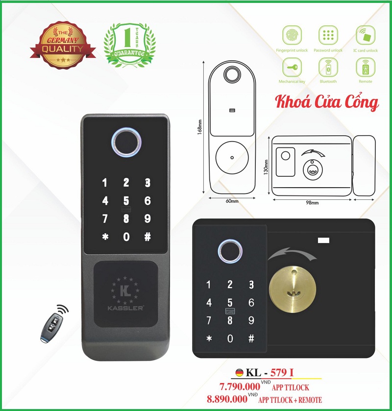 Khóa Điện Tử KASSLER KL-579I APP