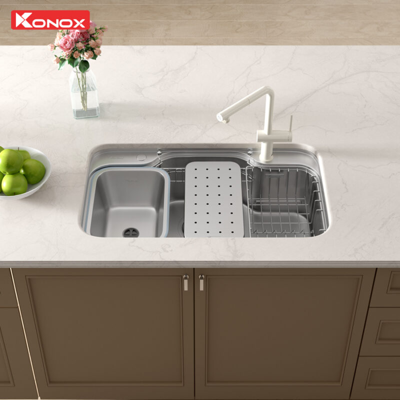 Chậu rửa bát KONOX Workstation Sink Dekor 8048SU