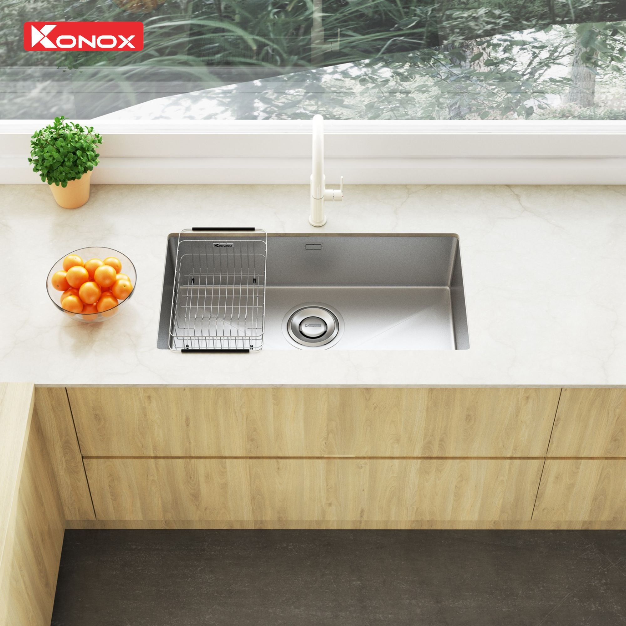 Chậu rửa KONOX TARI 800SM