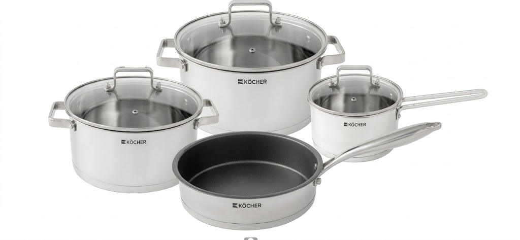 BỘ NỒI KOCHER TITIAN 4 MÓN