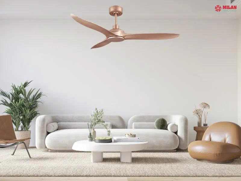 Quạt Trần FENGYE-MILAN FY533 Màu Đồng Cát
