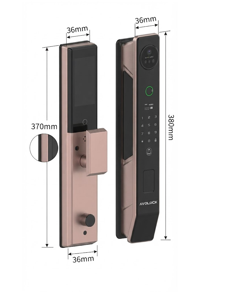 Khóa Điện Tử AVOLOCK AL-38 Red Bronze