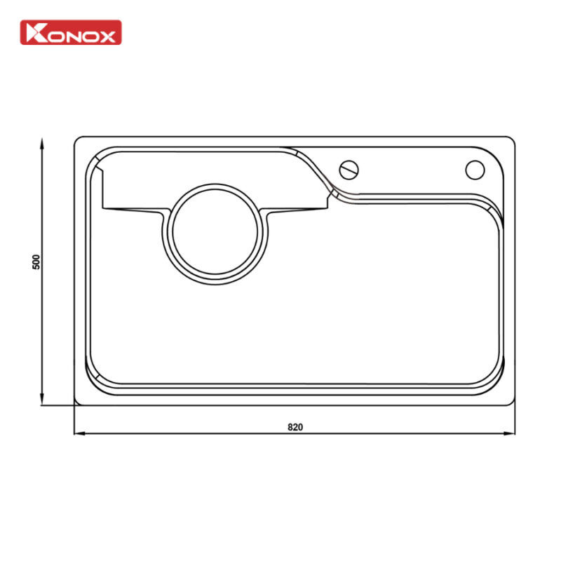 Chậu rửa bát KONOX Dekor 8250TS