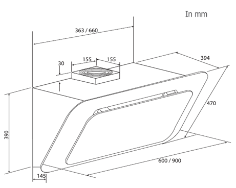 Máy hút mùi Brandt BHV6961B