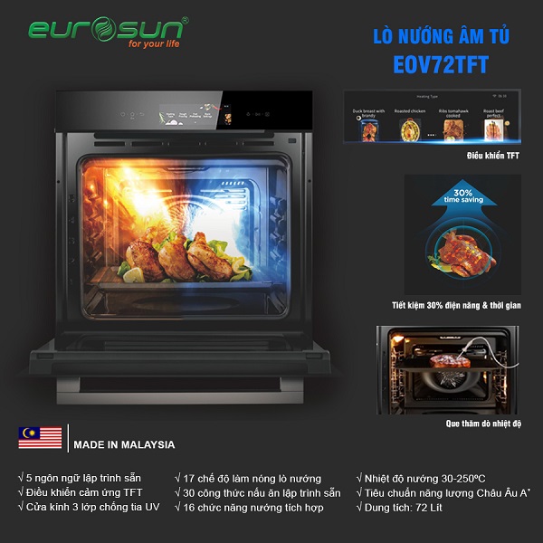 Lò nướng Eurosun EOV72TFT