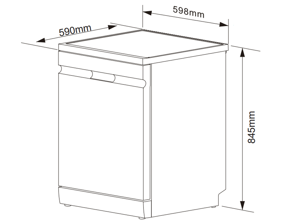 Máy rửa chén KOCHER KDEU-X16B
