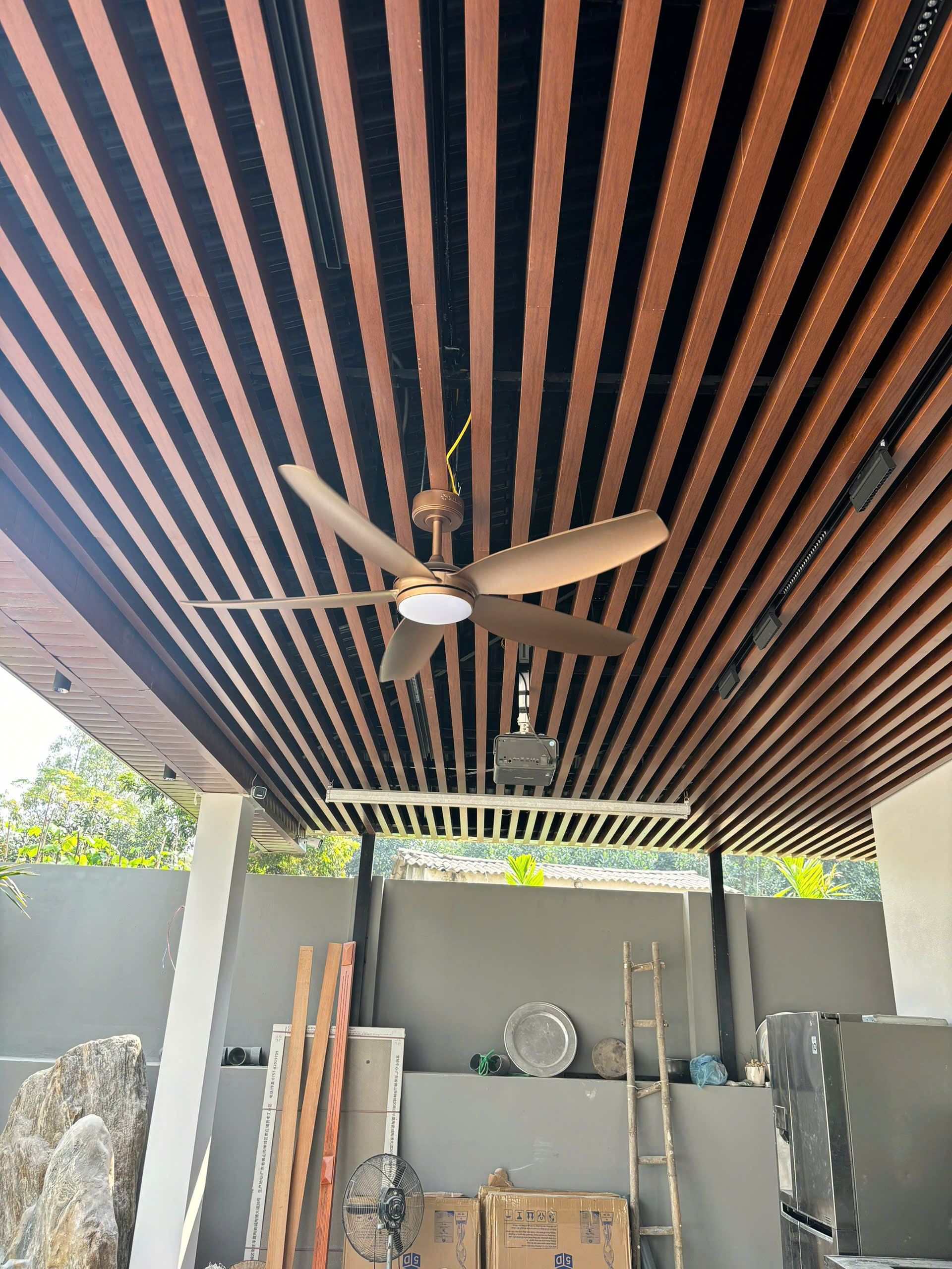 Quạt Trần FENGYE-MILAN FY528 Màu Đồng Cát