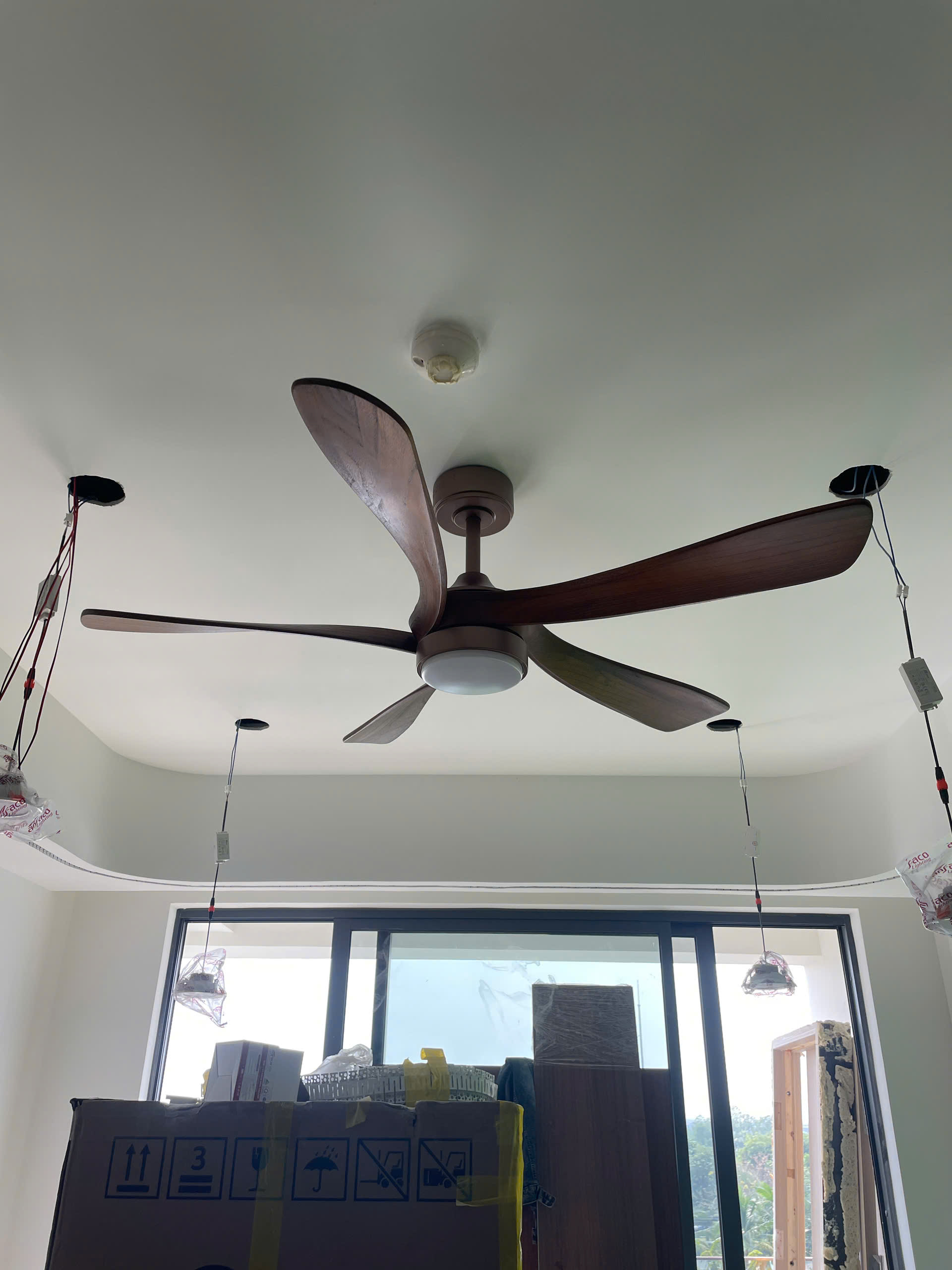 Quạt Trần FENGYE-MILAN FY528 Màu Đồng Cát