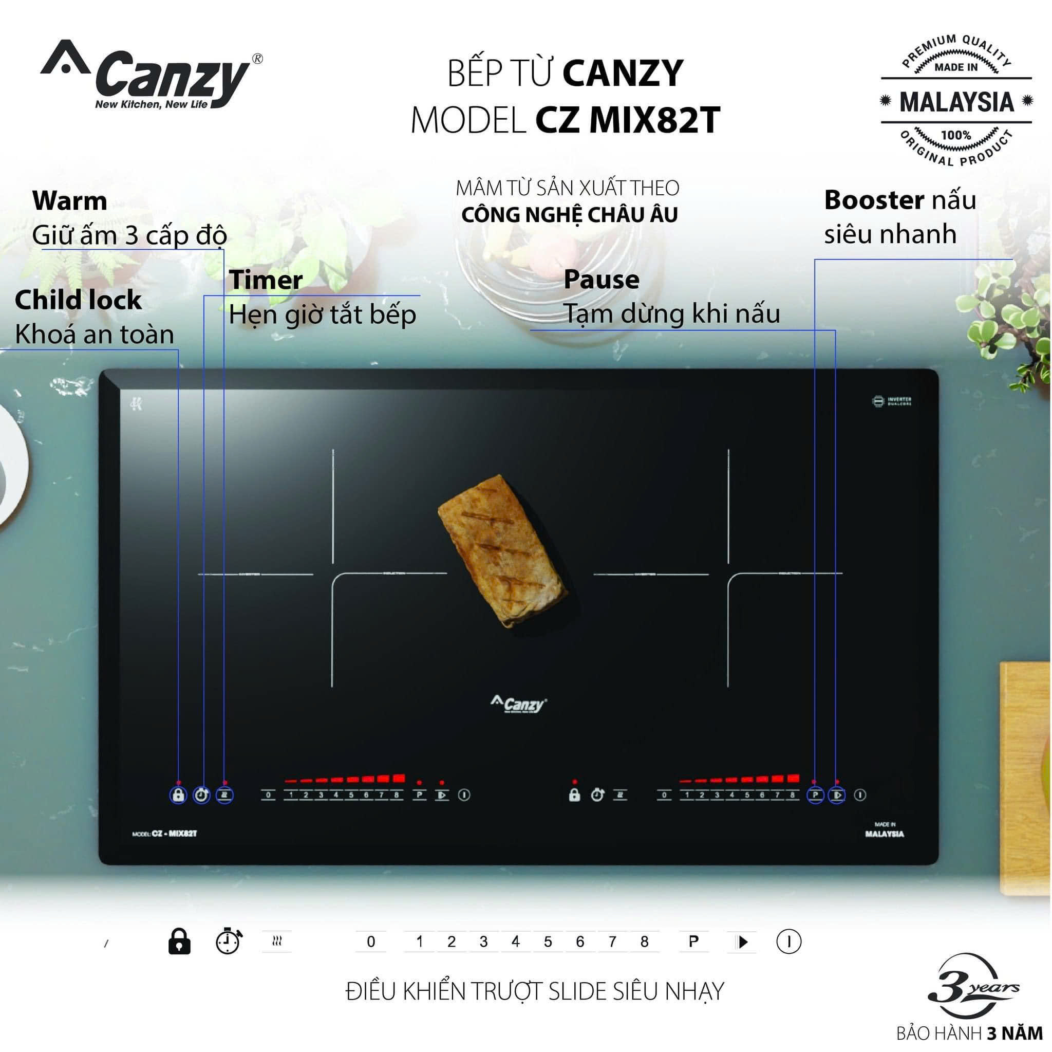 Bếp Từ Canzy CZ-MIX82T