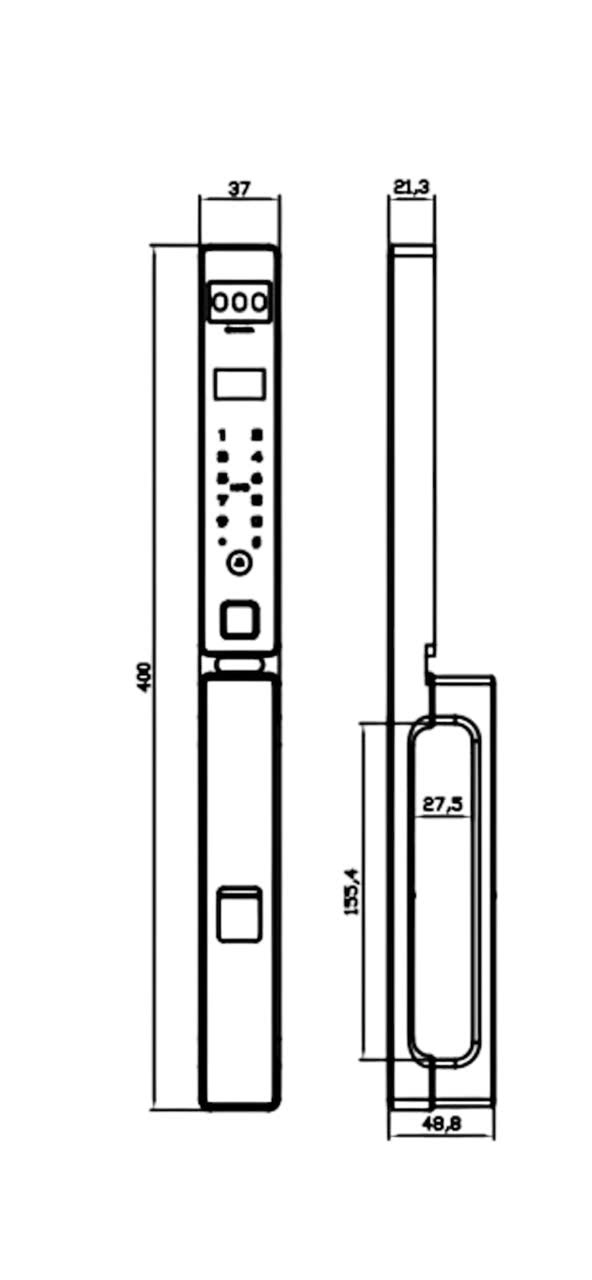 Khóa Điện Tử KASSLER KL-599 CNC 01 CHAMPAGE GOLD APP